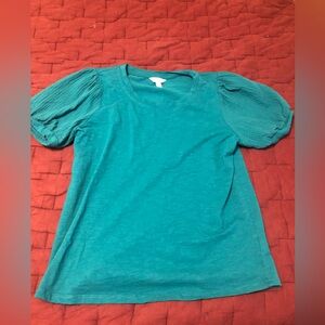 Time and Tru turquoise blouse, Size M